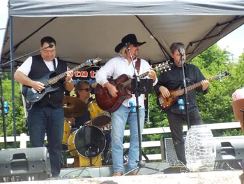 Live band performing on stage