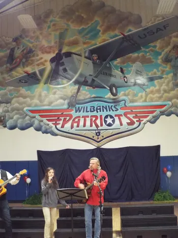 Musicians performing in contert